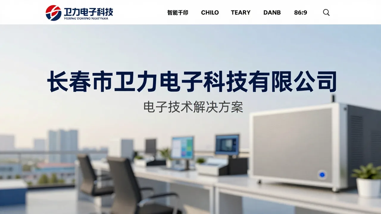 长春市卫力电子科技有限公司 首页主视觉
